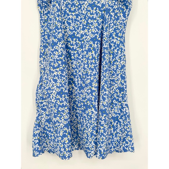 ZARA Floral Print Mini Dress V-Neck Spaghetti Strap Smocked Sundress - Picture 10 of 13